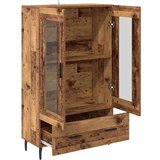 vidaXL Visok predalnik Star les 69,5 x 31 x 115 cm Konstruiran les | Shoptok.si