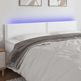  Uzglavlje bijelo 200 x 5 x 78/88 cm od umjetne kože | shoptok.hr