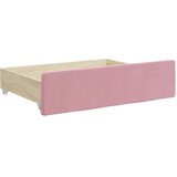 vidaXL Izvlečna dnevna postelja s predali roza 100x200 cm ža | Shoptok.si