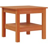 vidaXL Klubska mizica voščeno rjava 45x45x40 cm trdna borovina | Shoptok.si