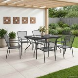  Vrtni set za objed 7 pcs Antracit 212 x 90 x 76 cm | shoptok.hr