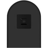  Zidno ogledalo crna 40x15 cm ovalno | Shoptok.si