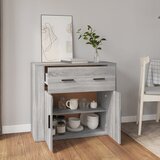  Komoda sivog hrasta sonome 80x33x70 cm od konstruiranog drva | shoptok.hr