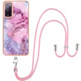 INORCO Za Samsung Galaxy S20 FE/FE 5G/FE 2022/S20 Lite IMD ovitek YB IMD Series-18 Style E Galvaniziran marmorni vzorec 2,0 mm TPU ovitek za telefon z vrvico, (22033422) Cene
