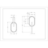 Zuma line W241145502 - led zidna lampa ravon 2xLED/12W/230V crna/zlatna | Eponuda.com
