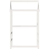 vidaXL Streha za otroško posteljo bela 98x70x176,5 cm trdna borovina | Shoptok.si