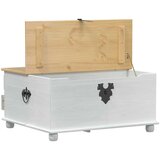 STORAGE box s ladicama Bijelo 90 x78 x 45 cm Čvrsto borovo drvo - Bijelo | shoptok.hr