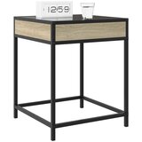  Noćni ormarić s beskonačnim LED boja hrasta 40 x 40 x 51 cm | shoptok.hr