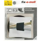 Fix-o-moll kabelska spojnica na čičak technic (5 m x 10 mm, crne boje)