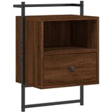 Maison Chic Stenska Nočna omarica - Nočna miza rjavi hrast 40x30x61 cm inženirski les, (21689558) | Shoptok.si
