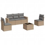  6-dijelni set vrtnih sofa s jastucima bež od poliratana | shoptok.hr