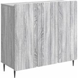 vidaXL Strani šal Siva Sonoma 89 x 34,5 x 82 cm Inženirski les, (5000217940) | Shoptok.si