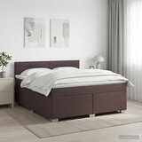  Boxspring krevet s madracem Tamno smeđa 140 x 190 cm Tkanina Cijene