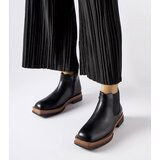 D/CEO Gemre Black flat low ankle boots Tarquinia Cene