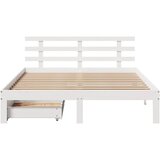  Okvir kreveta s ladicama bez madraca bijeli 135x190 cm | shoptok.hr