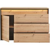Hom`in komoda, črna, hrast artisan | Shoptok.si