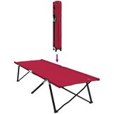  Sklopivi kamperski krevet Crvena 206 x 76 x 74 cm | shoptok.hr