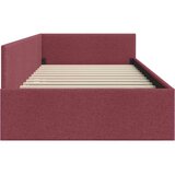  Kutni okvir kreveta Vinska crvena 90 cm x 190 cm tkanina | shoptok.hr