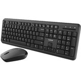 Canyon Set-W20 UK/US Keyboard+Mouse Velvet Wireless Black ( CNS-HSETW02 ) Cene