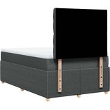 vidaXL Box spring postelja z vzmetnico temno siva 120x200 cm blago | Shoptok.si