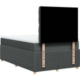 vidaXL Krevet s oprugama i madracem tamnosivi 120 x 200 cm od tkanine | shoptok.hr