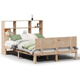 vidaXL Knjižna postelja brez vzmetnice 120x190 cm trdna borovina | Shoptok.si