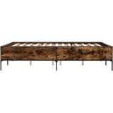  Okvir kreveta boja hrasta 140x190 cm konstruirano drvo i metal | shoptok.hr
