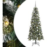  Umjetno božićno drvce s ukrasnim gudačkim svjetlima Zelena PVC | shoptok.hr
