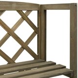 vidaXL rešetka s policama siva 55 x 30 x 140 cm od masivne jelovine | shoptok.hr