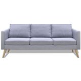 vidaXL sofa Trosjed od Tkanine Svijetlo Sivi | shoptok.hr