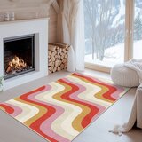 Mila Home Rumen/rožnat pralen tekač 60x230 cm Creamy Raspberry Swirl – | Shoptok.si
