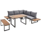 Ambia Garden VRTNA LOUNGE GARNITURA tkanina aluminij | Shoptok.si