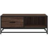  Stolić za kavu boja smeđeg hrasta 90x57x35 cm od drva i metala | shoptok.hr