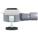  Odvod za tuš s staklenim poklopcem i 360° sifonom Crna 50 cm | shoptok.hr