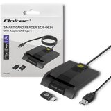 Qoltec 50634 Intelligent Smart ID chip card reader SCR-0634 | USB Type C | shoptok.hr