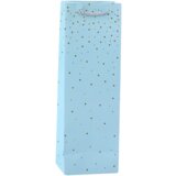  Wine Bottle Paper Gift Bag Gold Dots 35 x 12 x 9 cm | shoptok.hr
