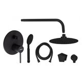 Minotti Ugradna baterija TUBO DARK ELEGANCE sa ružom i tuš ručicom (61S01B) | Eponuda.com