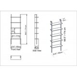 Hanah home Piante Orah Crna polica za knjige 60x174x22cm, bež | Eponuda.ba