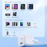Joyroom Zidni punjač (JR-TCF02) - Type-C 20W s kabelom Type-C na Lightning - crni | shoptok.hr