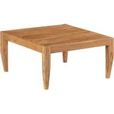 vidaXL Klubska mizica trden akacijev les 80x80x41 cm rjava