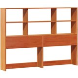 vidaXL Krevet s regalom za knjige bez madraca 140x200 cm od borovine | shoptok.hr