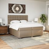  box spring s madracem cappuccino 200x200cm umjetna koža | shoptok.hr