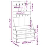  Regal za oblačila s prostorom za čevlje dim. hrast 10 | Shoptok.si