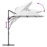 vidaXL Vrtni nadstrešak s zaključavanjem Pijesak 372 x 198 x 253 cm | shoptok.hr