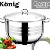K&amp;ouml;nig &amp;Scaron;erpa inox sa poklopcem 27L Slike