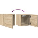  Zidni TV ormarići 4 kom boja hrasta sonome 30,5 x 30 x 30 cm | shoptok.hr
