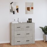  Komoda siva boja betona 80 x 33 x 70 cm od konstruiranog drva | shoptok.hr