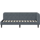  Kutni okvir kreveta Tamno siva 80 x 200 cm Baršun | shoptok.hr