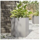 vidaXL vrtno korito šestkotnik 46x40x45 cm nerjavno jeklo | Shoptok.si