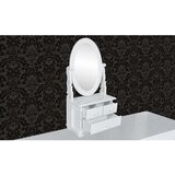  Toaletni Stol s Ovalnim Nagibnim Ogledalom MDF | shoptok.hr